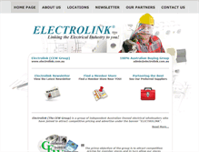 Tablet Screenshot of electrolink.com.au